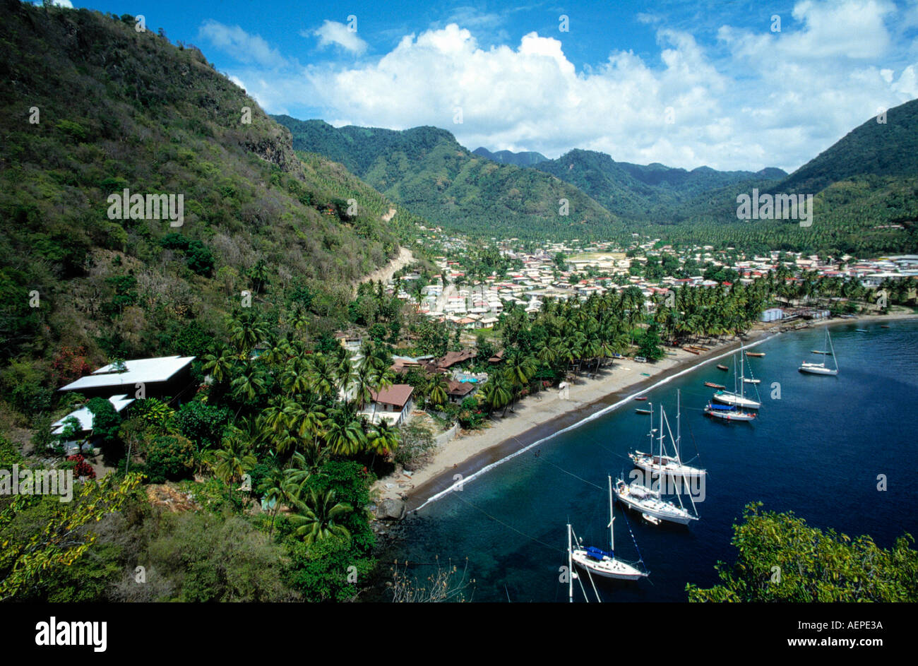 Stadt Soufriere Insel St. Lucia Inselgruppe der kleinen Antillen