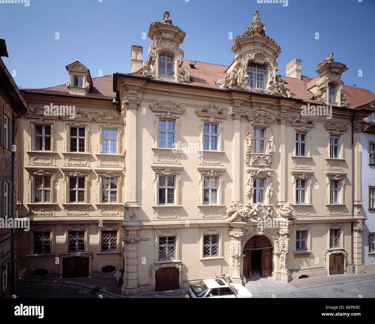 Bamberg, Böttingerhaus, Fassade Stockfoto