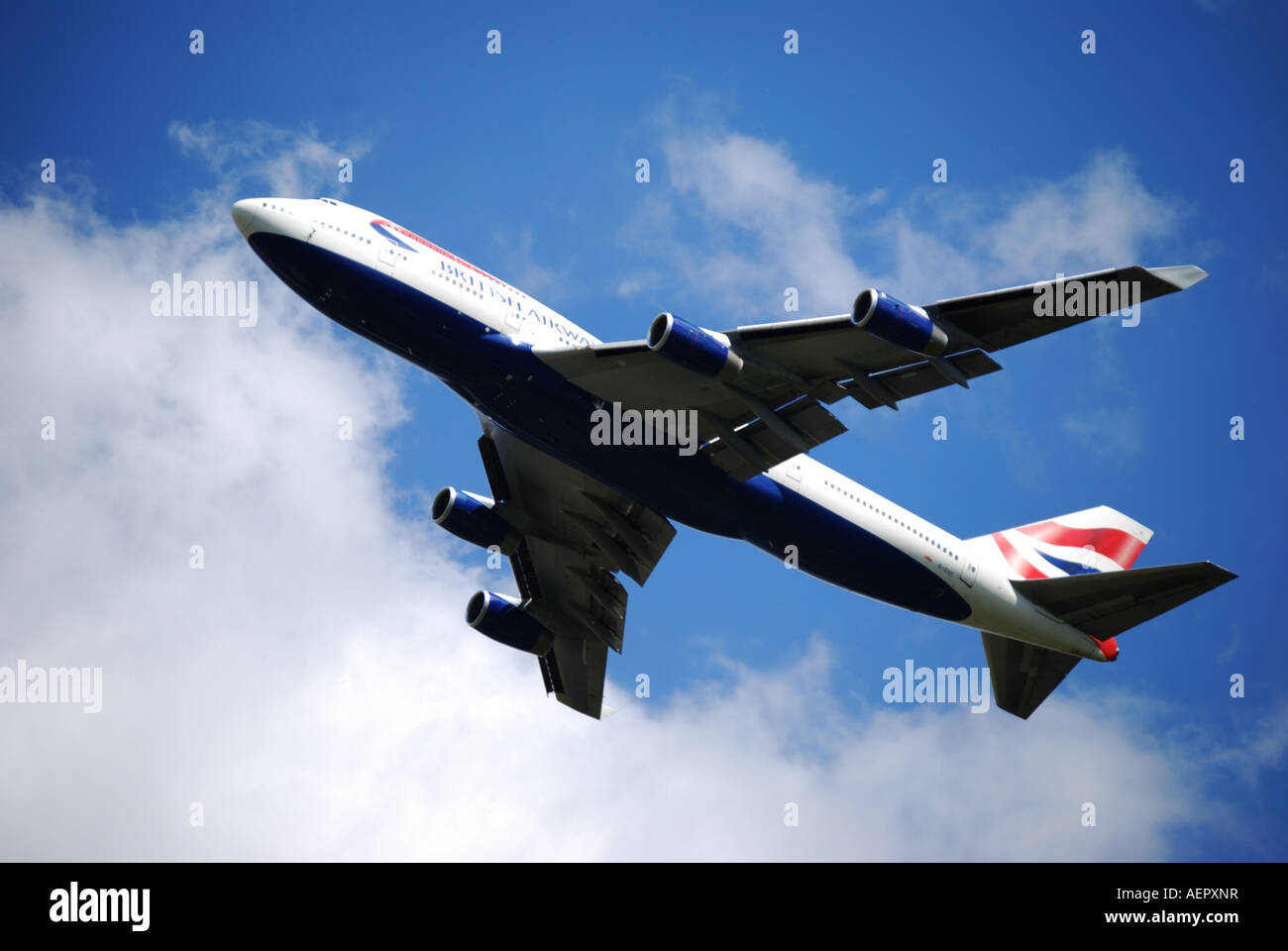 British Airways Boeing 747-400 Flugzeuge vom Flughafen Heathrow, Middlesex, England, Vereinigtes Königreich Stockfoto