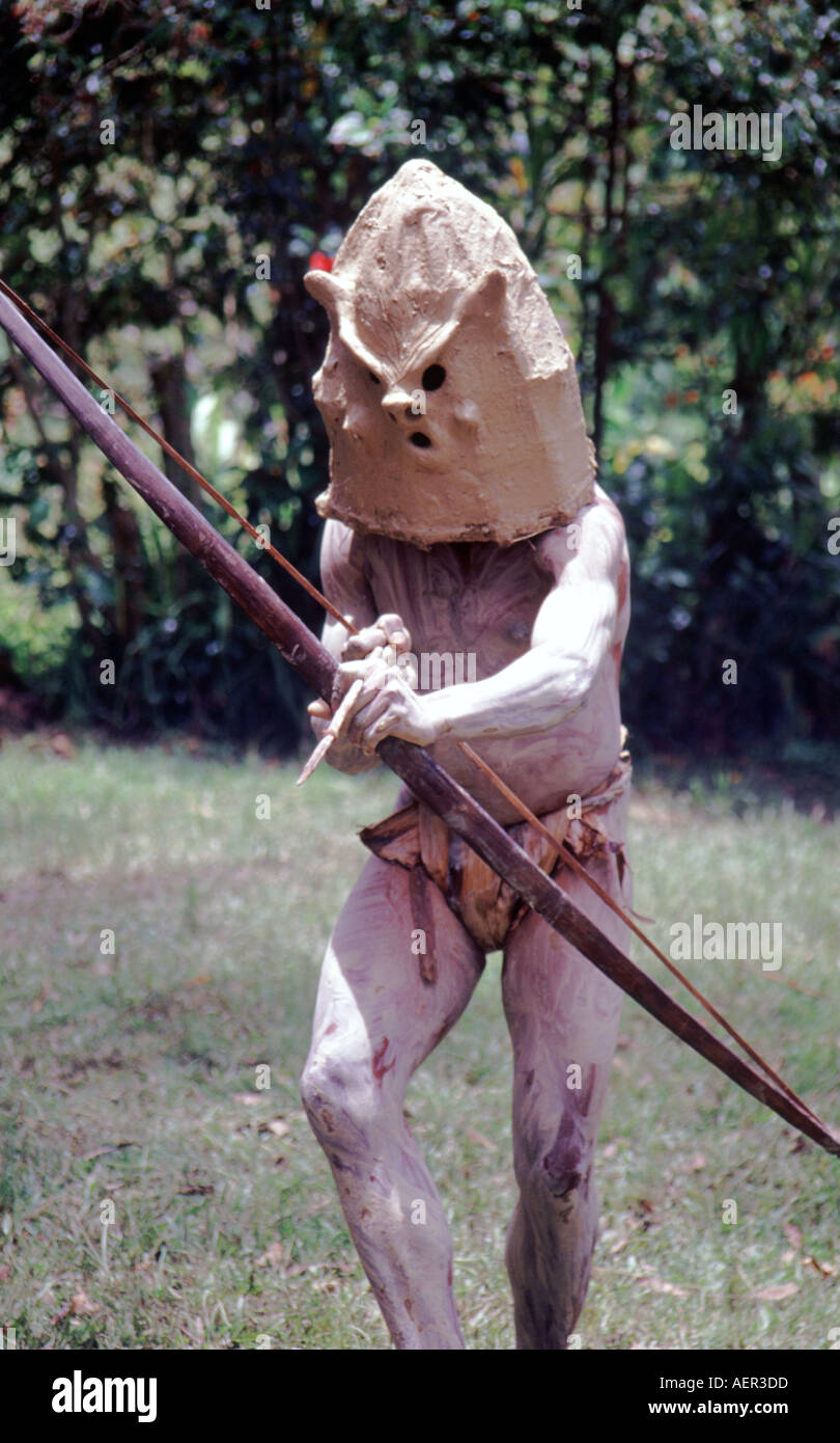 Mudmen Sing sing, Goroka Hochland in Papua-Neu-Guinea Stockfoto