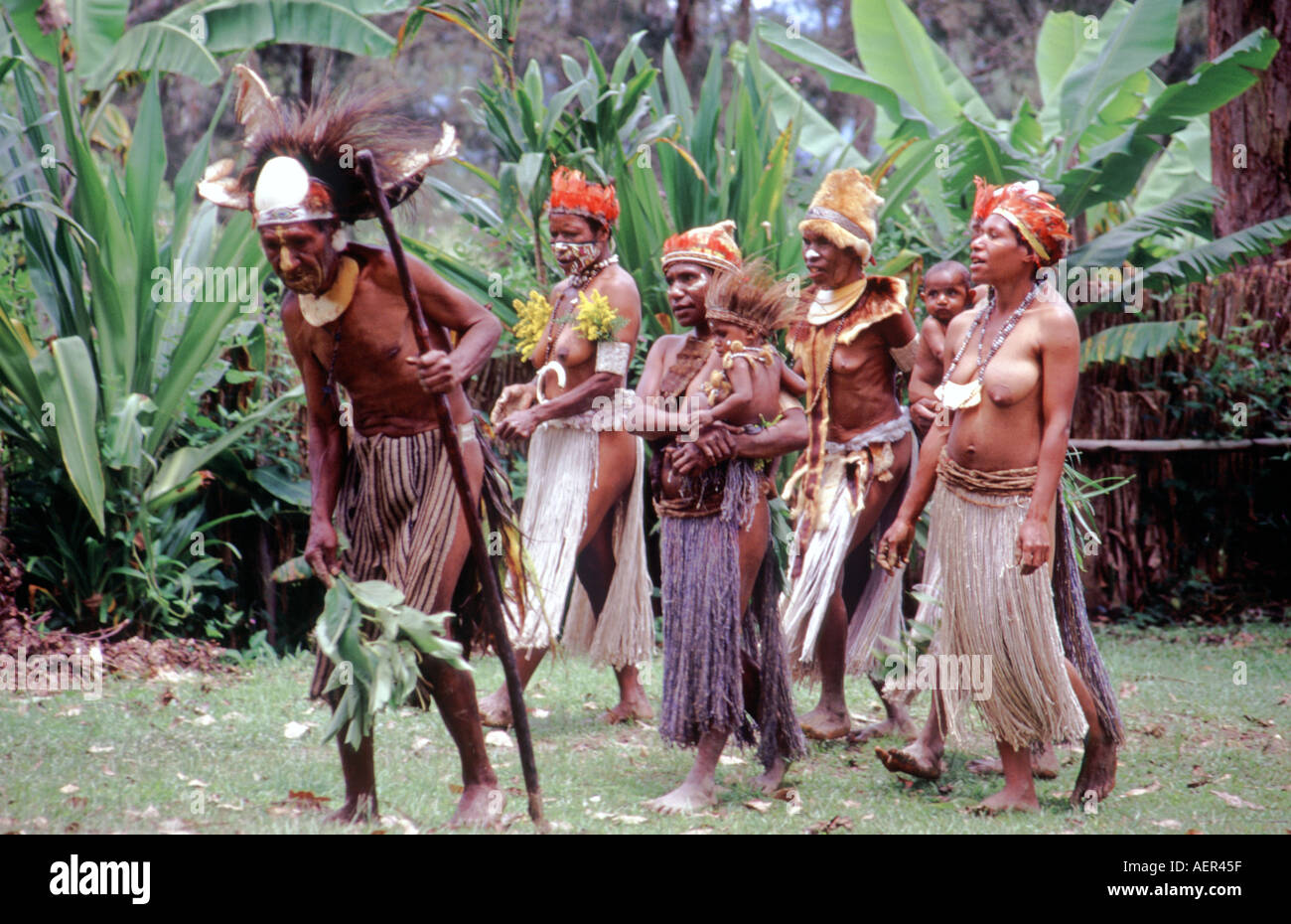 Chimbu Stamm Sing Sing Hochland Papua-Neuguinea Stockfoto