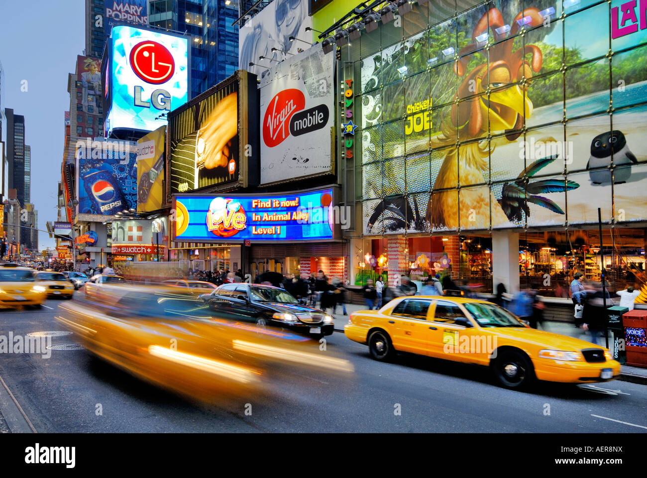 Times Square in New York. Stockfoto