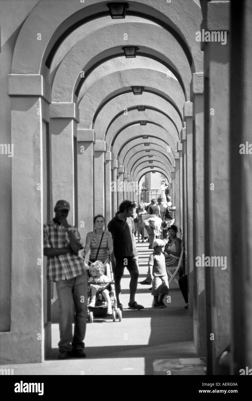 Vasari Korridor decken Passage über den Lungarno in Richtung Mitteleuropas Ponte Vecchio alte Brücke Florenz Firenze Italien Italia Stockfoto