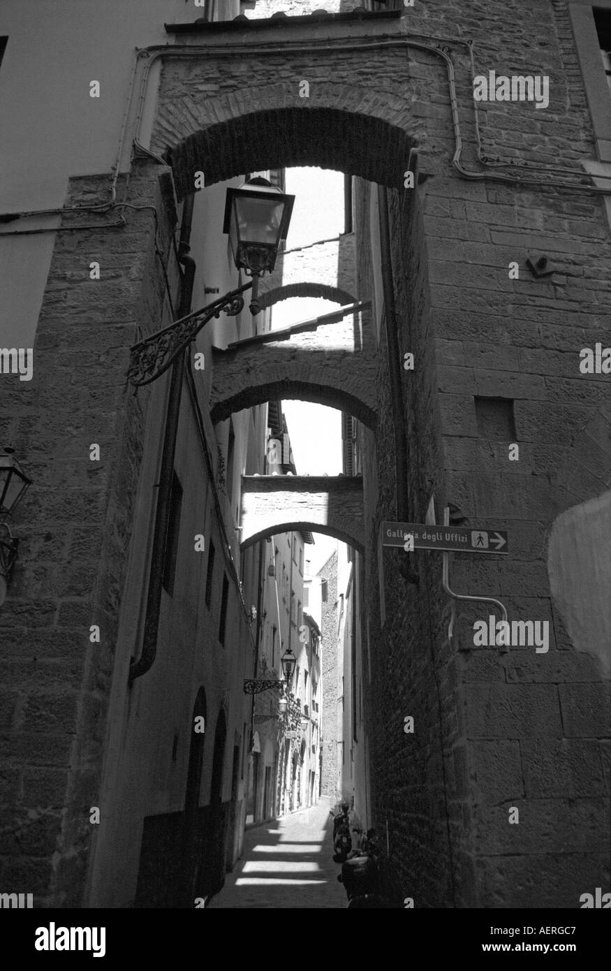 Seitenstraße der historischen Zentrum UNESCO World Heritage Site Florenz Firenze Toskana Toscana Italien Italia Mitteleuropa Stockfoto