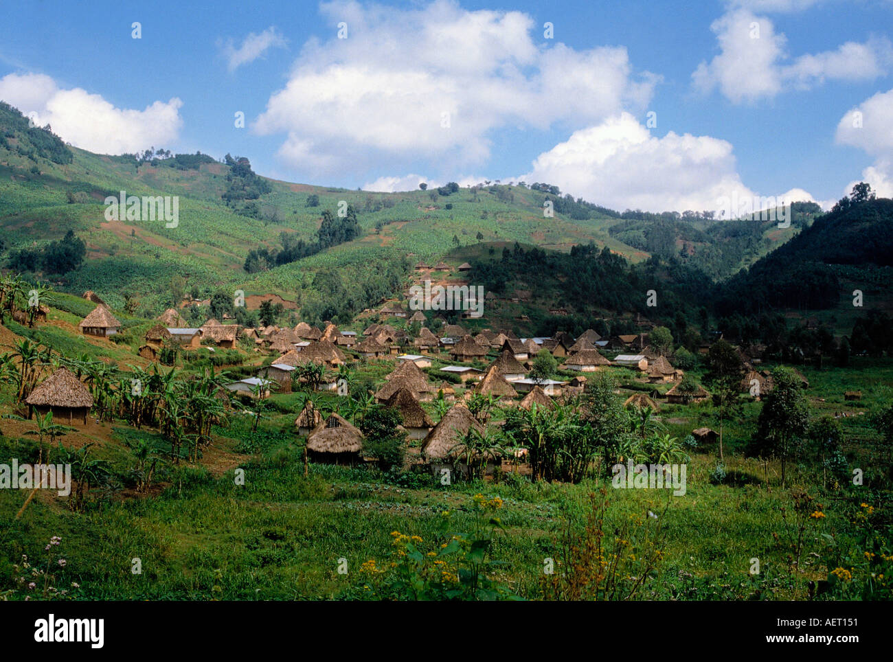 Dorf in der Nähe von Stadt von Kisangani demokratische Republik Kongo-Kongo-kinshasa Stockfoto