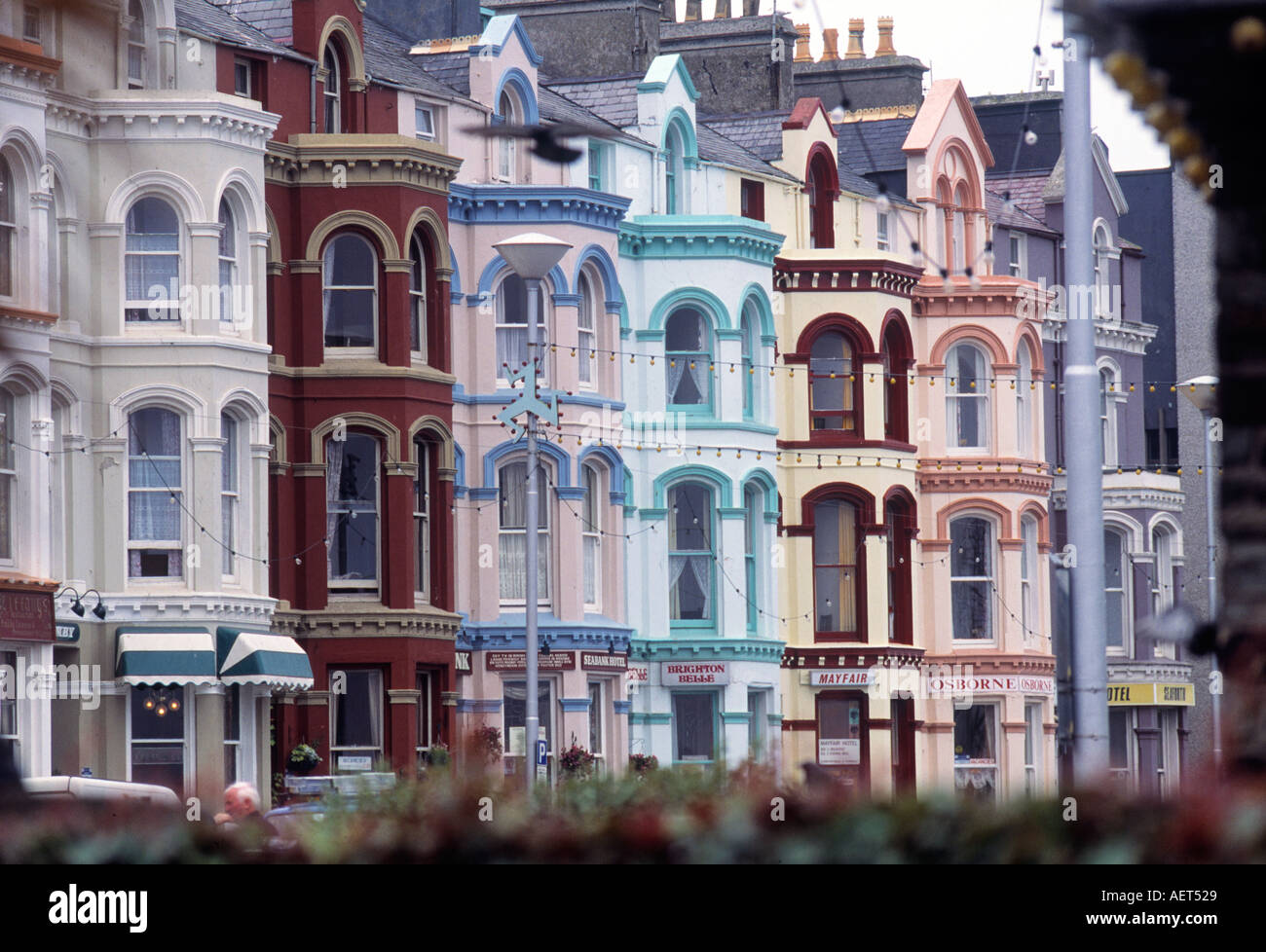 Die berühmten alten viktorianischen promenade in Douglas die Isle Of Man-UK Stockfoto