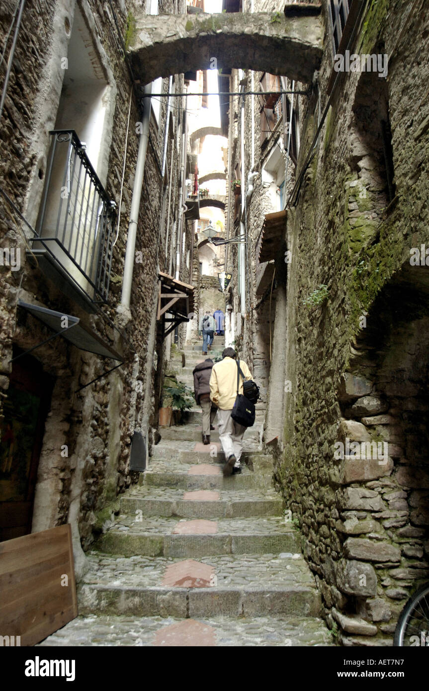 Ligurischen Dorf von Dolceaqua Italien Stockfoto