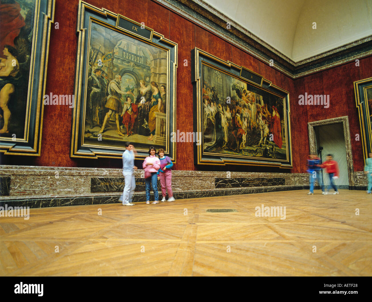 Das Louvre Museum innen Paris Frankreich Stockfoto