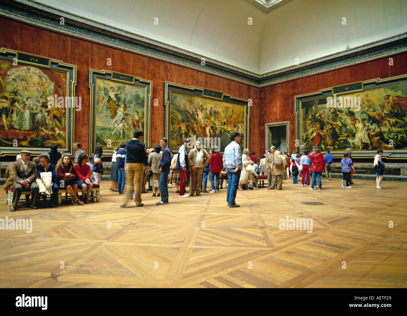 Das Louvre Museum innen Paris Frankreich Stockfoto