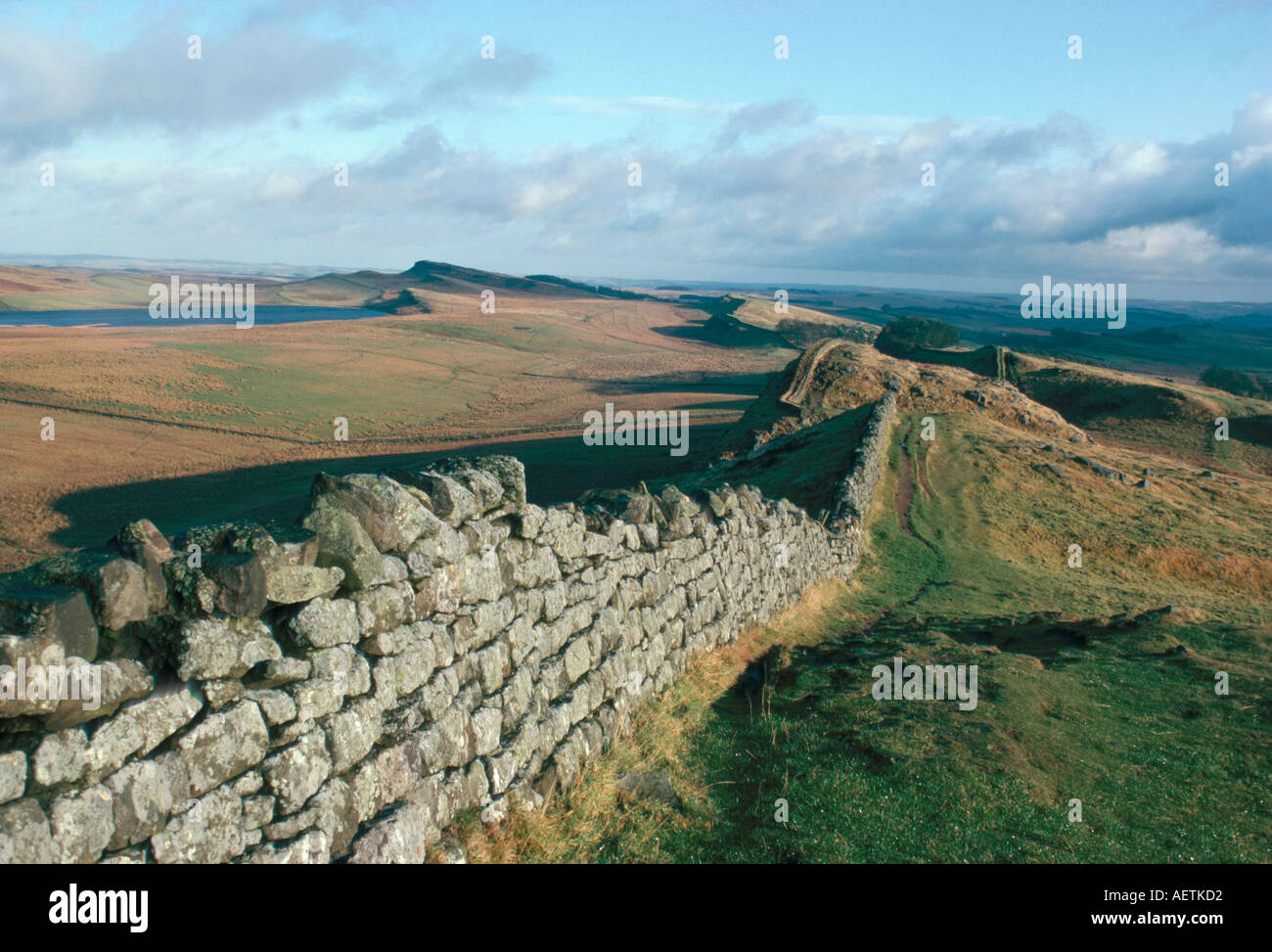 Hadrian s Wand UNESCO World Heritage Site Northumbria England U K Europa Stockfoto