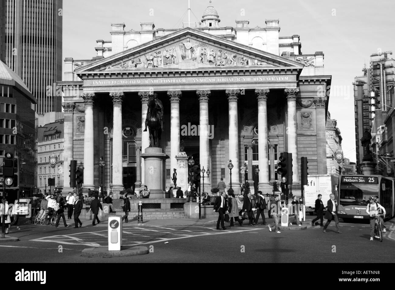 Die Royal Exchange London Stockfoto