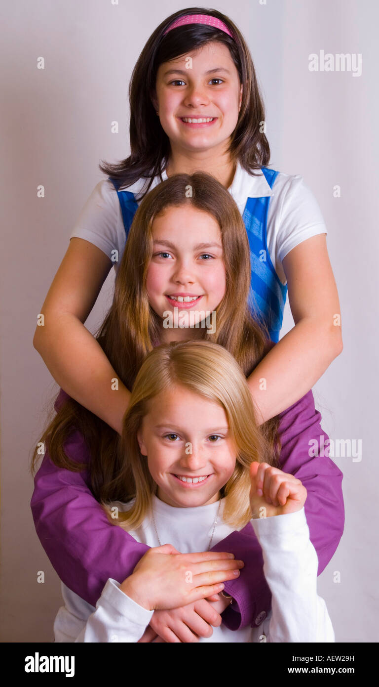 Drei jungen weiblichen Vettern Stockfoto