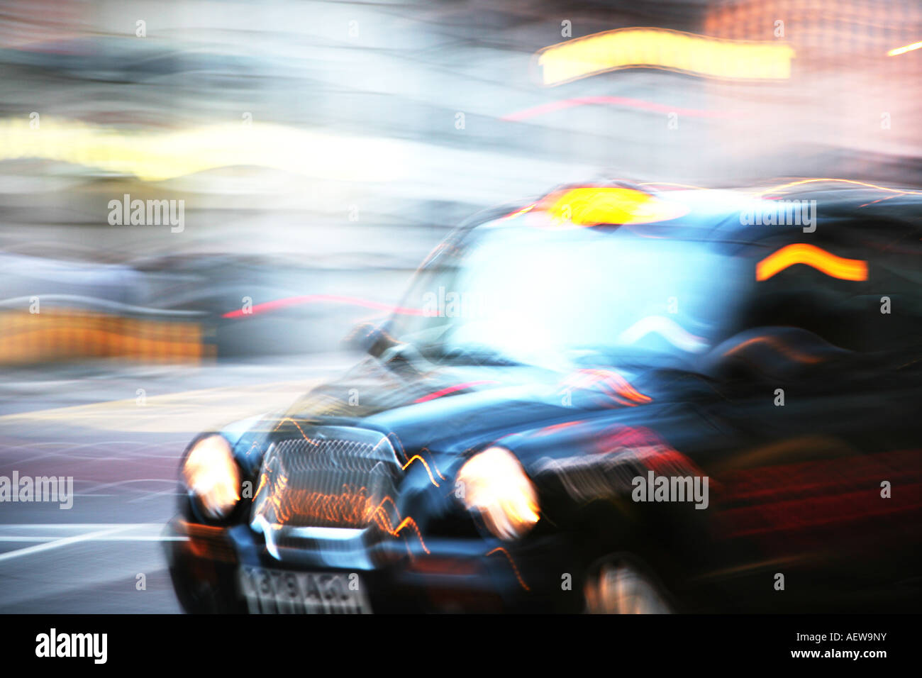 London Taxi Stockfoto