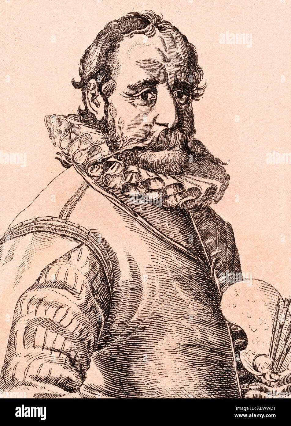 Hans Bol oder Jan Bol, 1534 - 1593. Flämischer Maler, Grafiker, Miniaturmaler und Zeichner Stockfoto