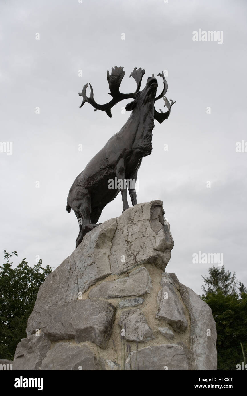 Caribou Memorial, Neufundland Memorial Park, Schlacht des Somme Juli 1916 Somme Frankreich Stockfoto