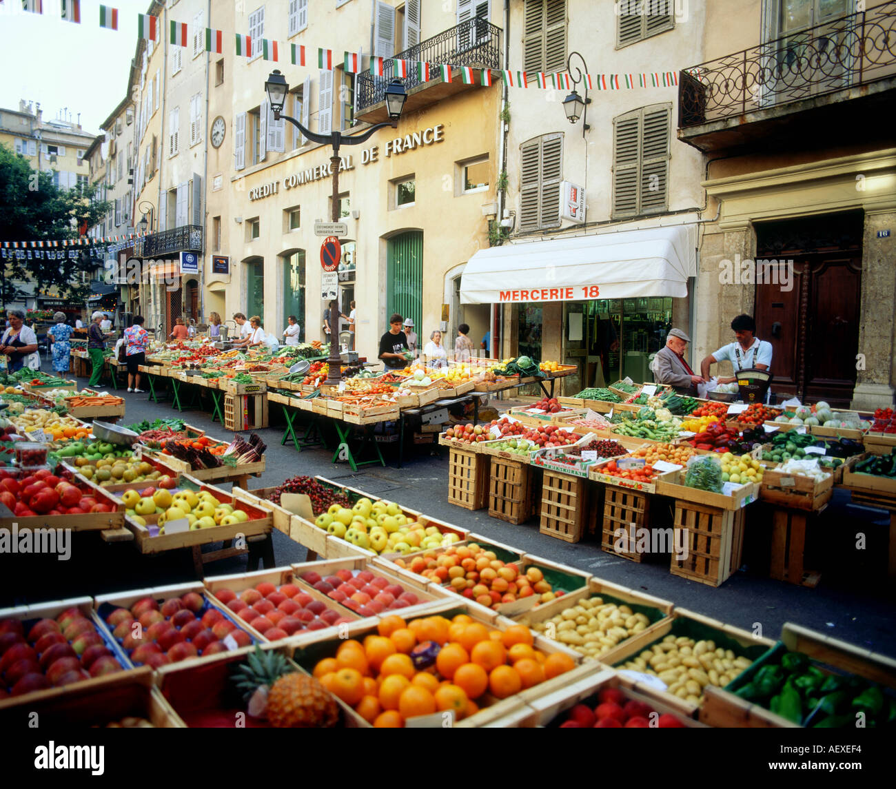 Grasse Markt PROVENCE Frankreich Stockfotografie Alamy