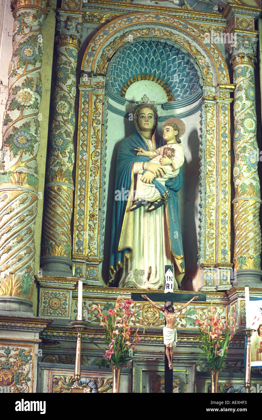 St Mary Statue, St Andrew Church, Hill Road, Bandra, Bombay, Mumbai, Maharashtra, Indien, Asien Stockfoto