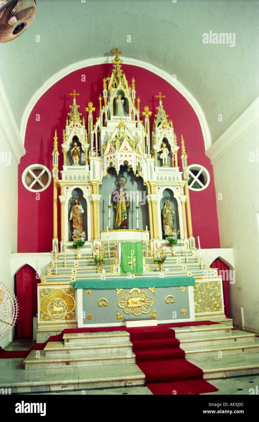 St Andrew Kirche Innenraum, Hill Road, Bandra, Bombay, Mumbai, Maharashtra, Indien, Asien Stockfoto