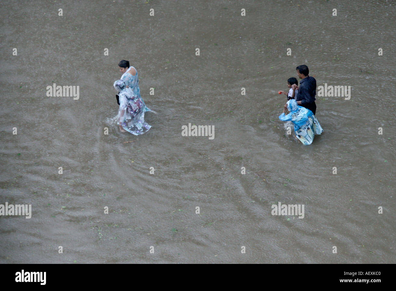 Monsunregen Welt Rekord in Kalyan Bombay jetzt Mumbai Indien Stockfoto