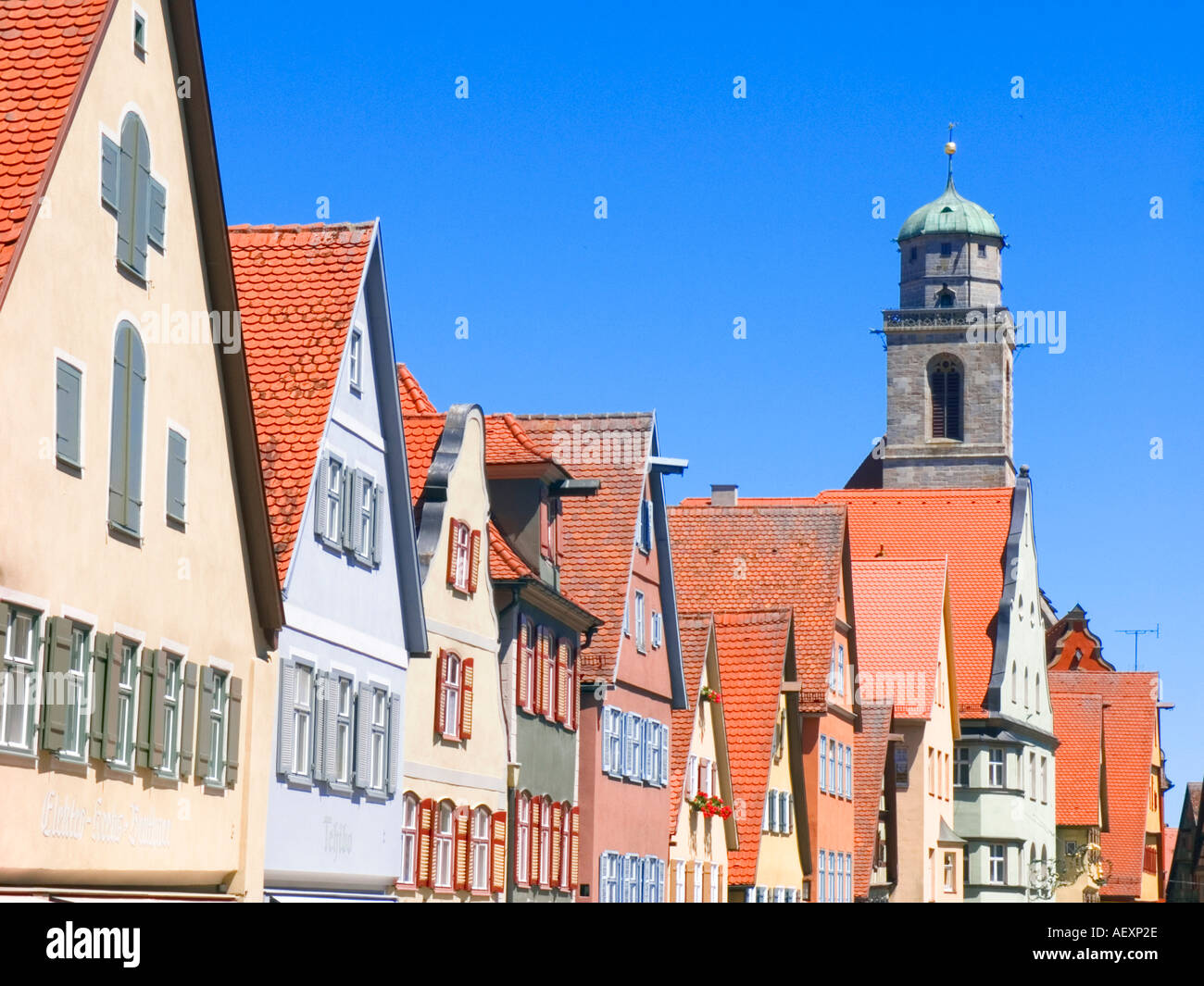Dinkelsbuhl Bayern romantischen Straße Deutschland Stockfoto