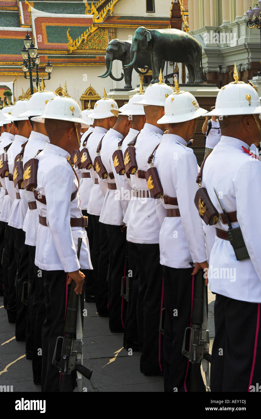 Grand Palace, ändern die Wache, Thailand, Bangkok Stockfoto