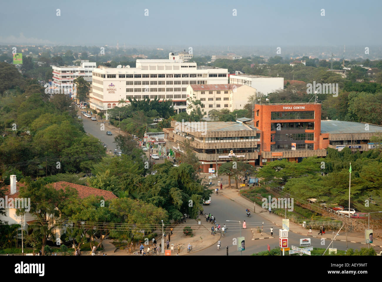 Kisumu Kenia in Ostafrika gesehen von der Spitze des Hochhauses der Maseno University Stockfoto