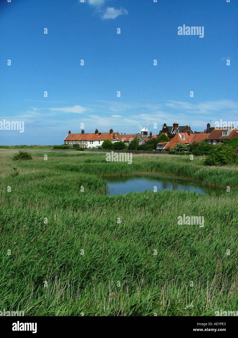 Cley Mühle Cley Next die Meer-Norfolk Stockfoto