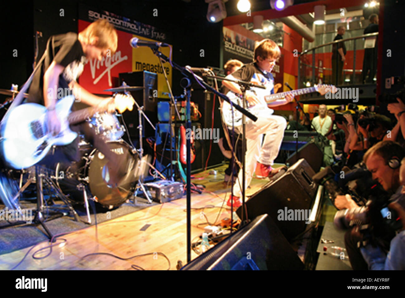 TWISTED UK-Band im August 2005 Stockfoto