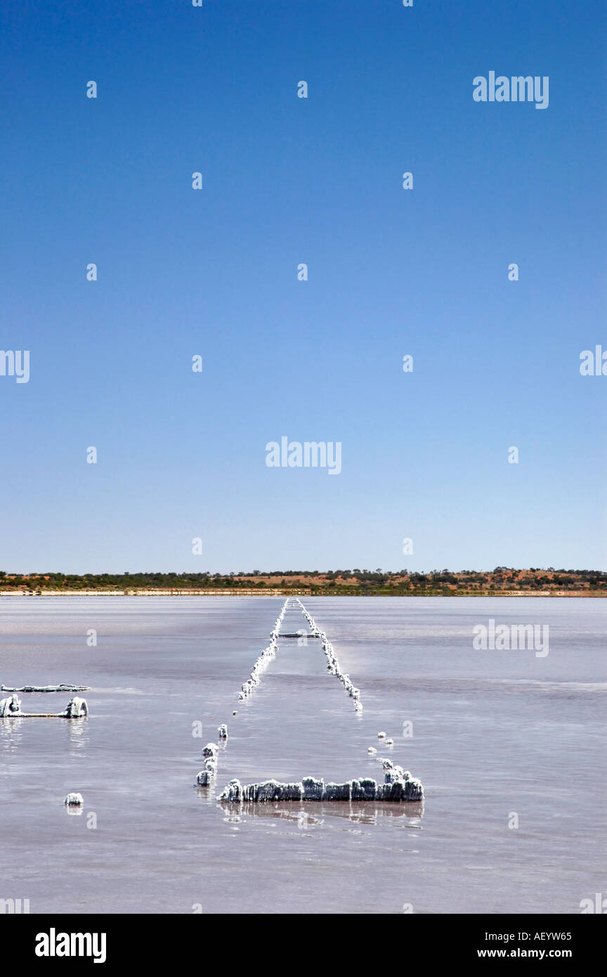 Dock-Hart Lake Australien Salzsee Stockfoto