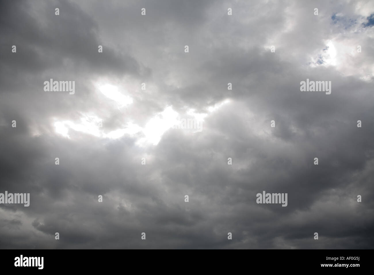 Wolken-Formation, Zandvoort Stockfoto