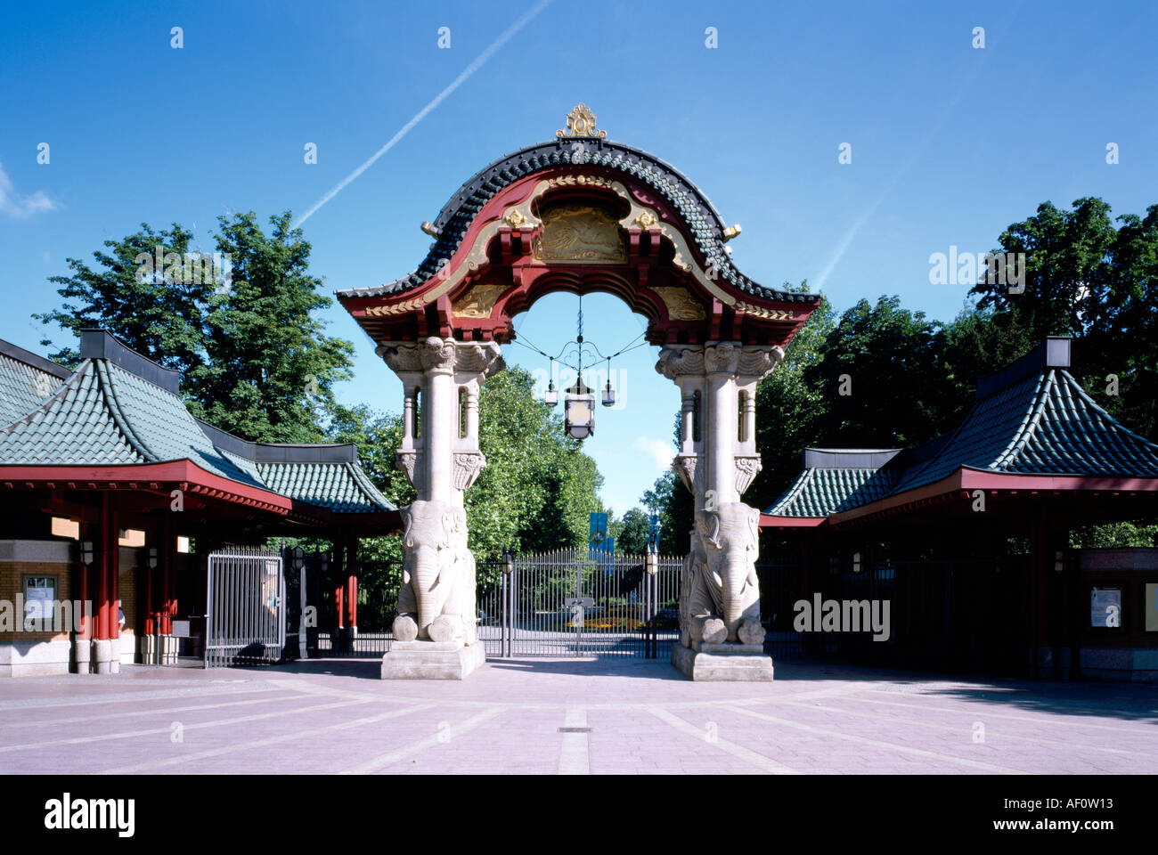 Berlin, Zoo, Elefantentor Stockfoto