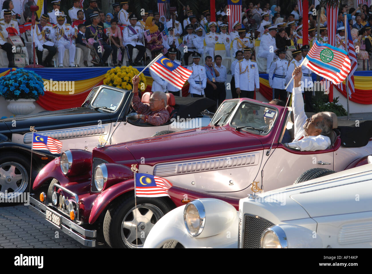 Erbe-Autos, Malaysia Nationalfeiertag Stockfoto