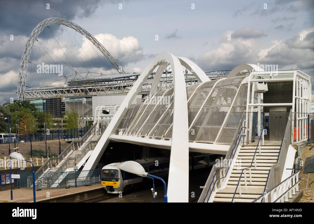 Wembley-Stadion Station 02 Stockfoto