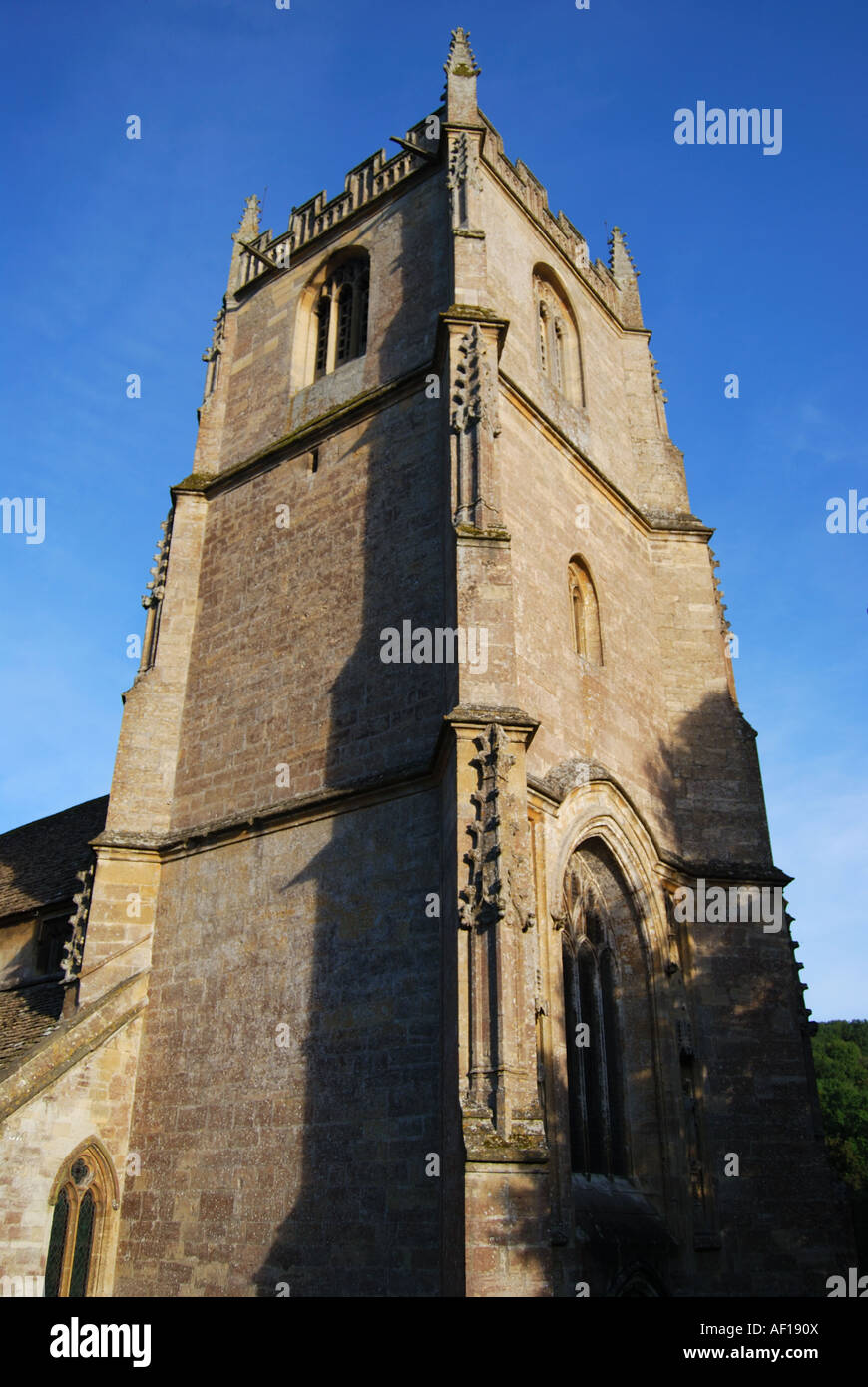 Die Pfarrei Kirche St, Castle Combe, Wiltshire, England, Vereinigtes Königreich Stockfoto