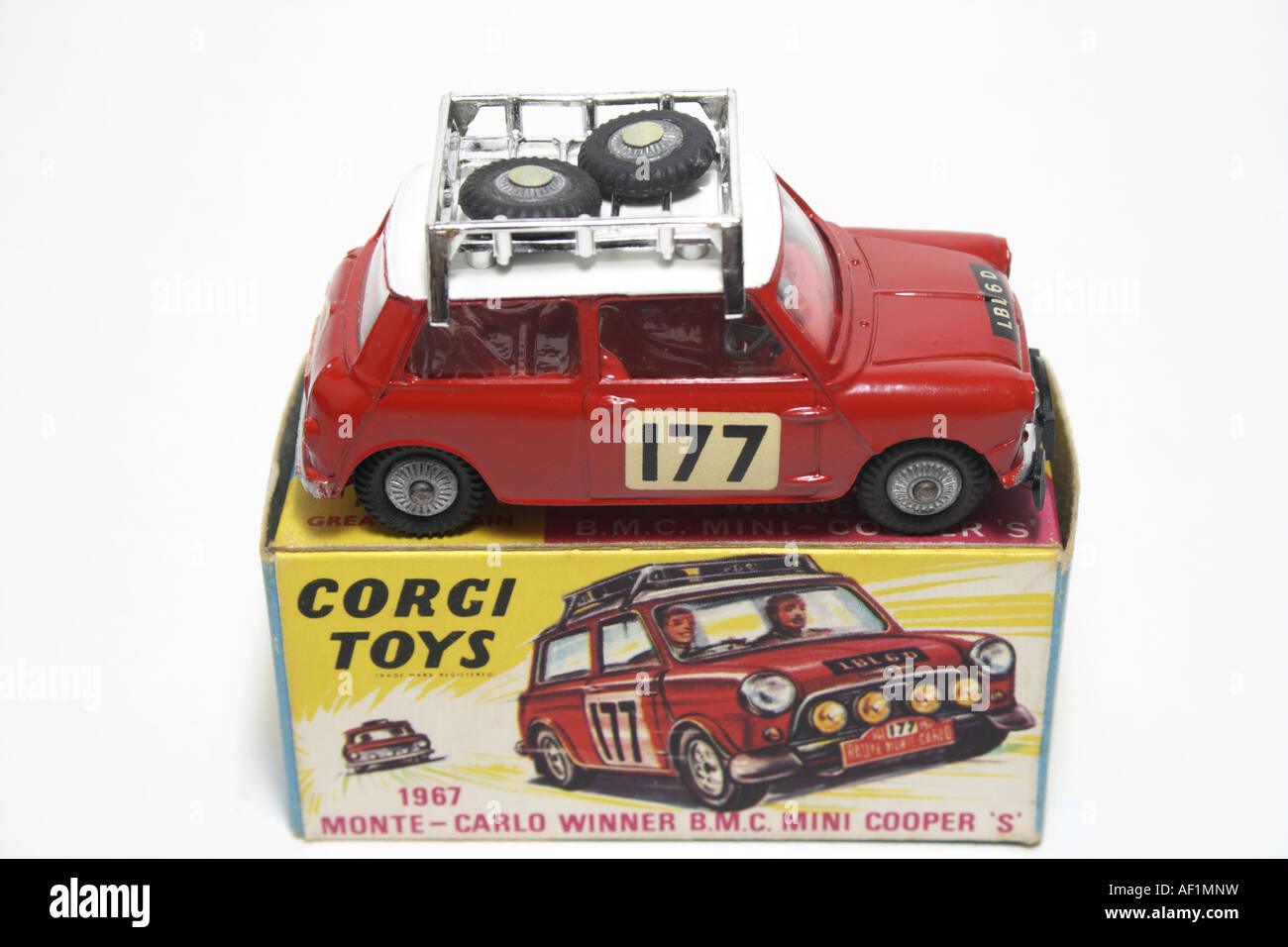 Corgi Mini Cooper S. Stockfoto