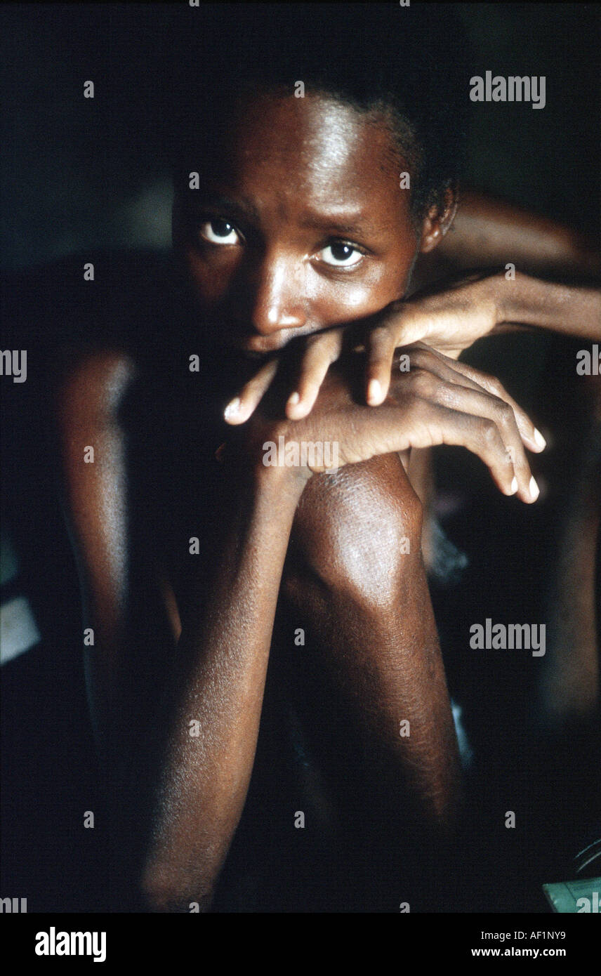 Namibia, leidet Frau AIDS HIV Immunschwäche-Krankheit Stockfoto