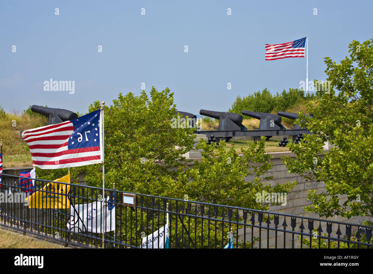 Fort Independence auf der Schlossinsel, South Boston, Massachusetts, USA Stockfoto