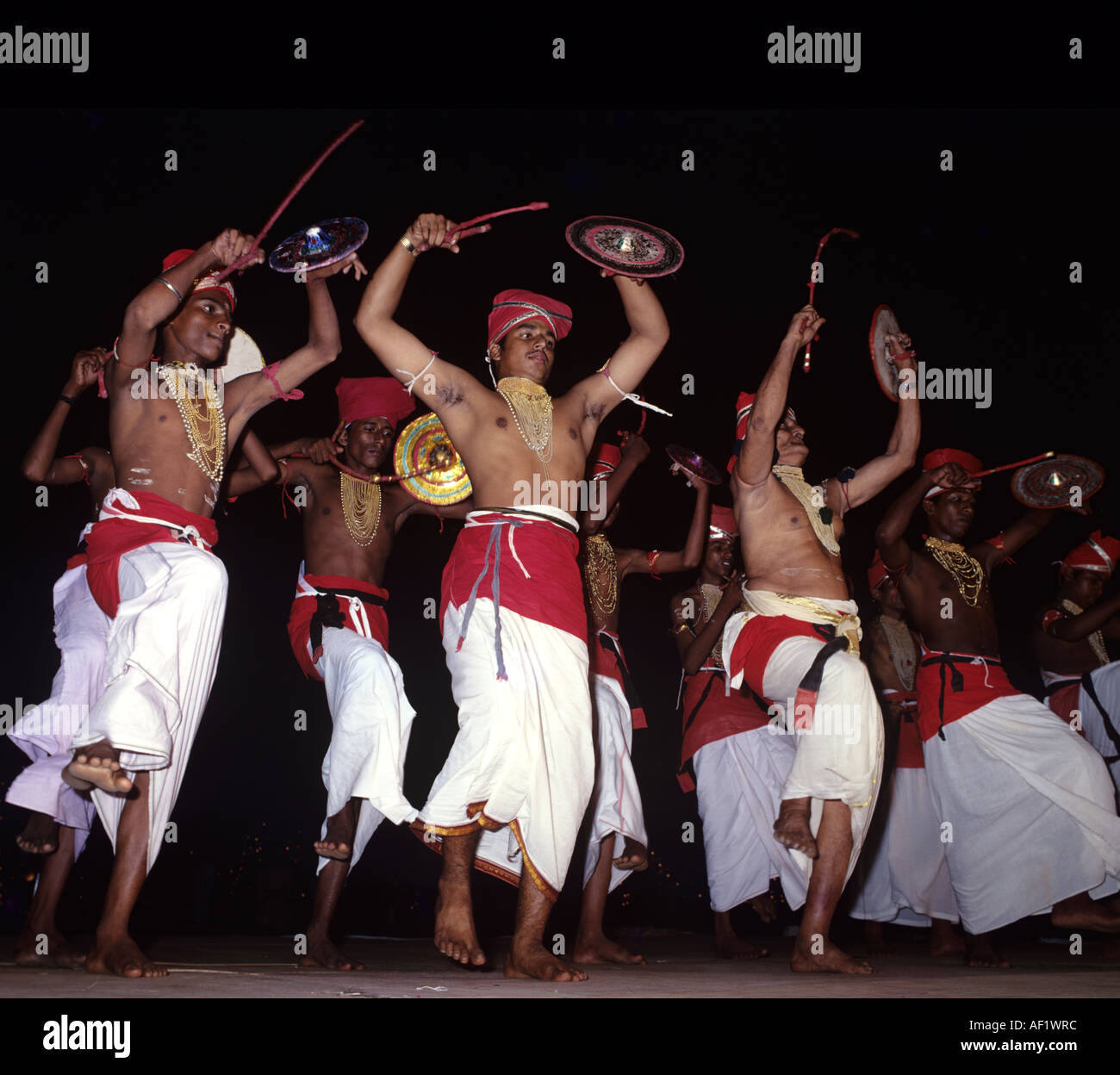 VELAKALI TRADITIONELLEN TANZFORM VON KERALA Stockfoto