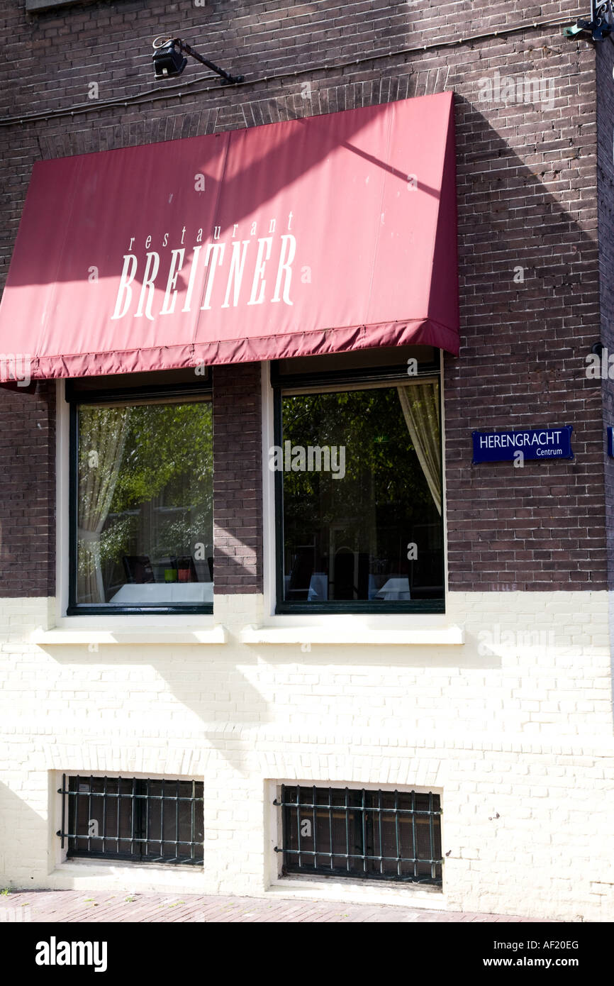 Breitner Restaurant, Amsterdam Stockfoto