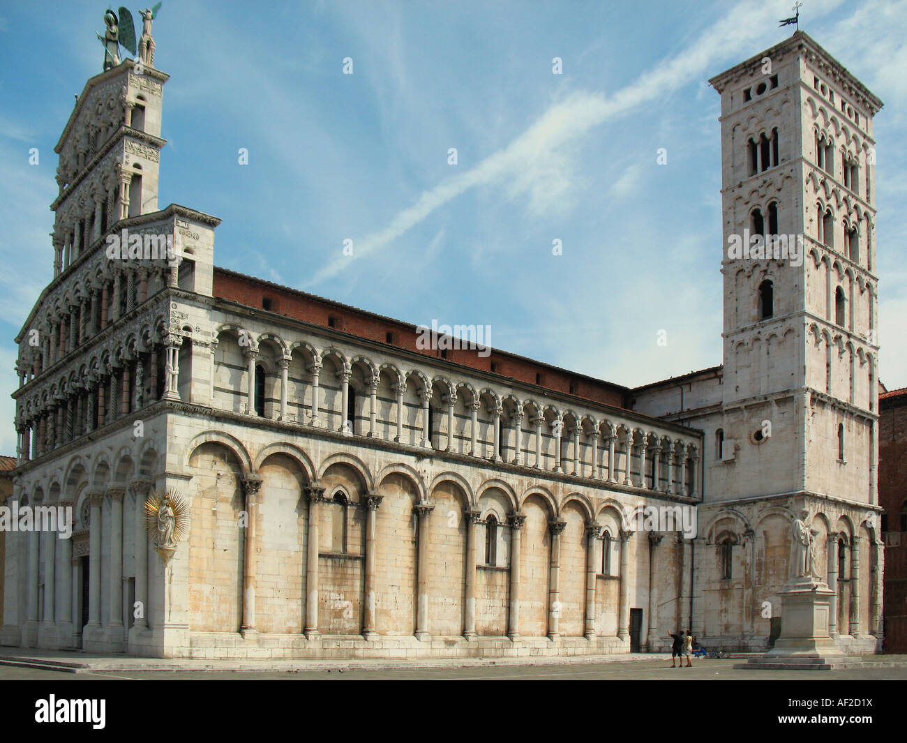 Lucca: Kirche von "San Michele in Foro". Stockfoto