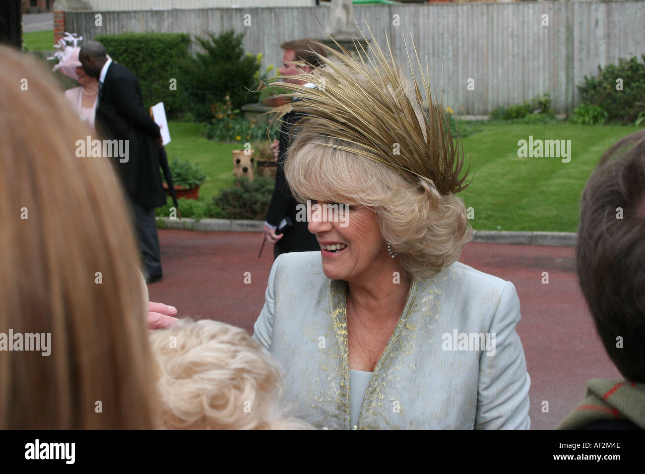 Camilla Parker Bowles am Tag ihrer Hochzeit Windsor Castle Stockfoto