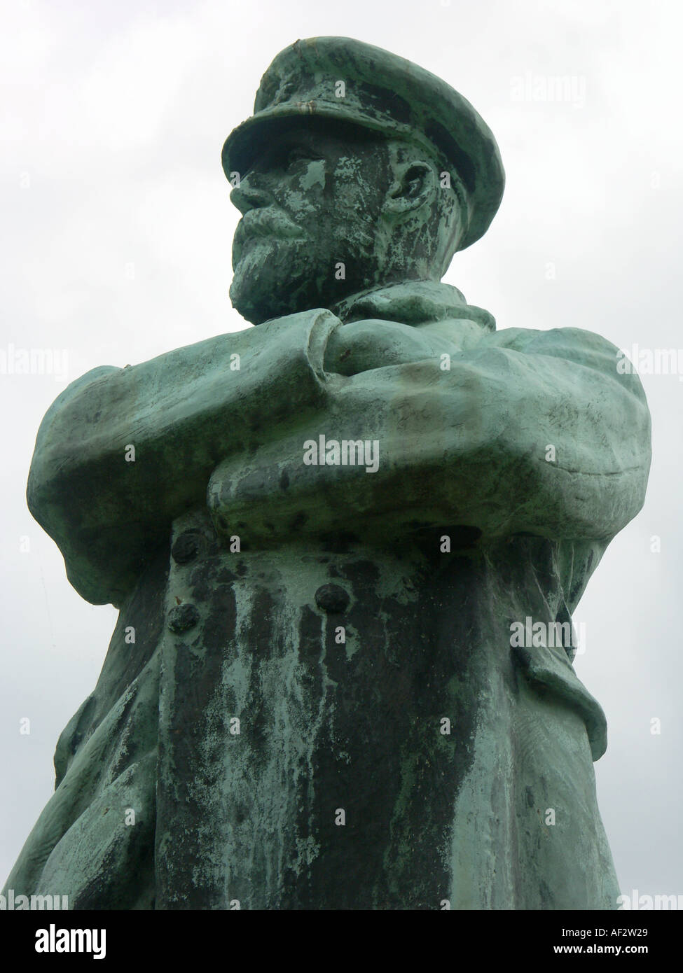Statue von Kapitän Smith in Lichfield Kapitän der Titanic Stockfoto