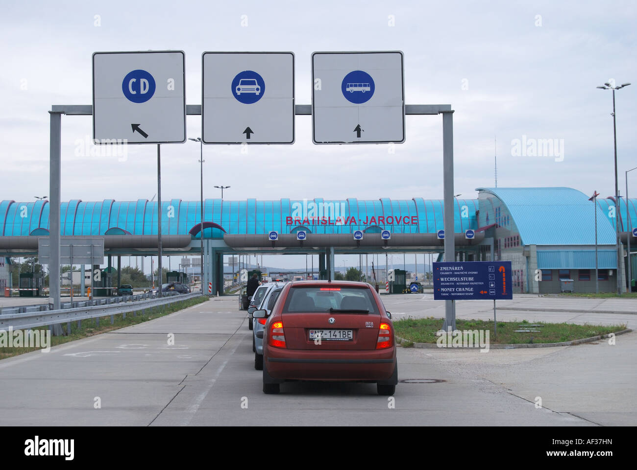 Region Bratislava - Jarovce österreichischen Grenzposten, Bratislava, Slowakei Stockfoto