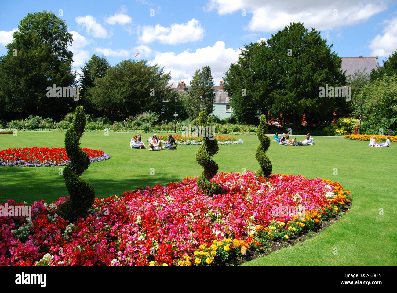 Klostergarten, Winchester, Hampshire, England, Vereinigtes Königreich Stockfoto