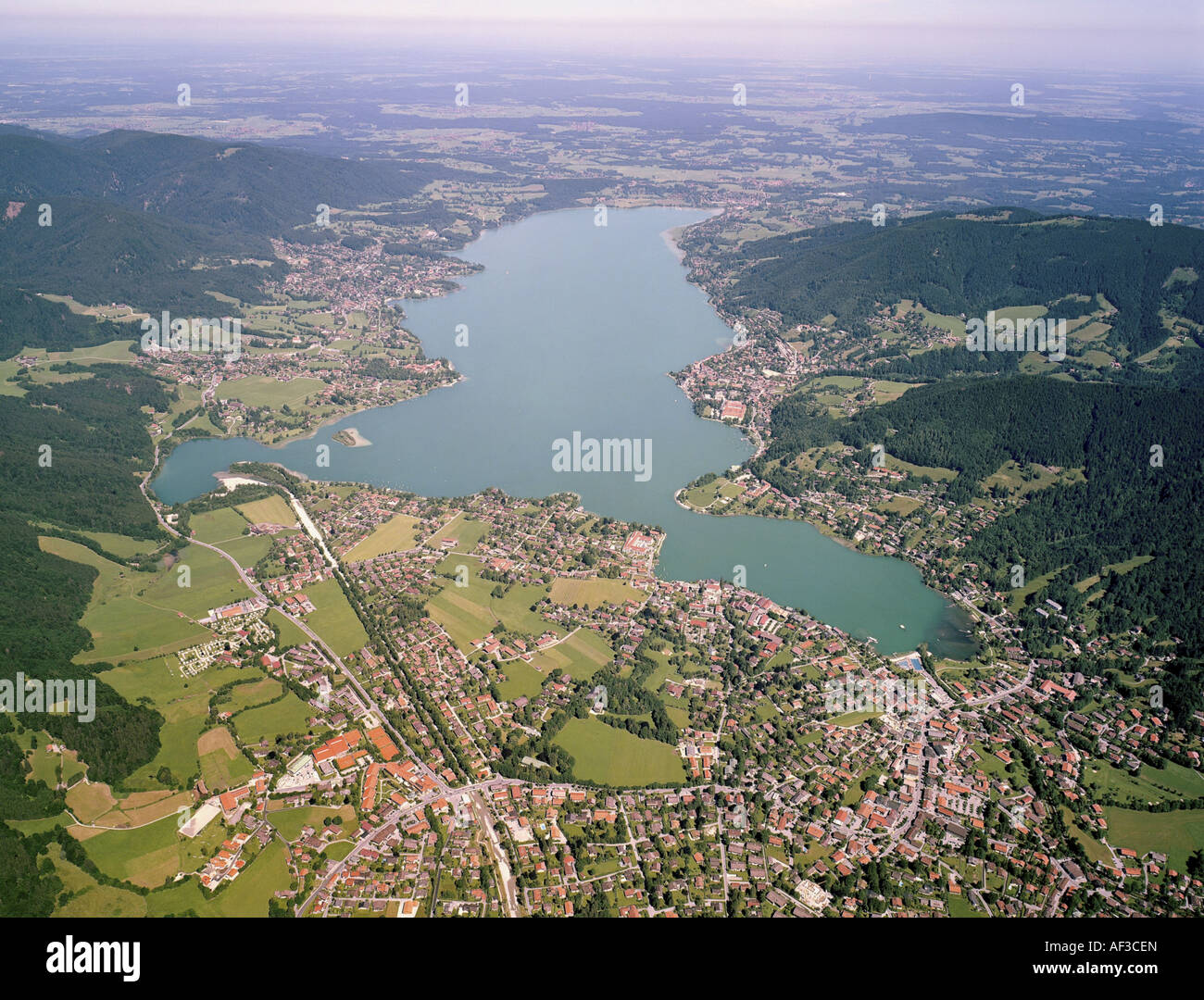 Tegernsee aus Süd, Deutschland, Bayern Stockfoto