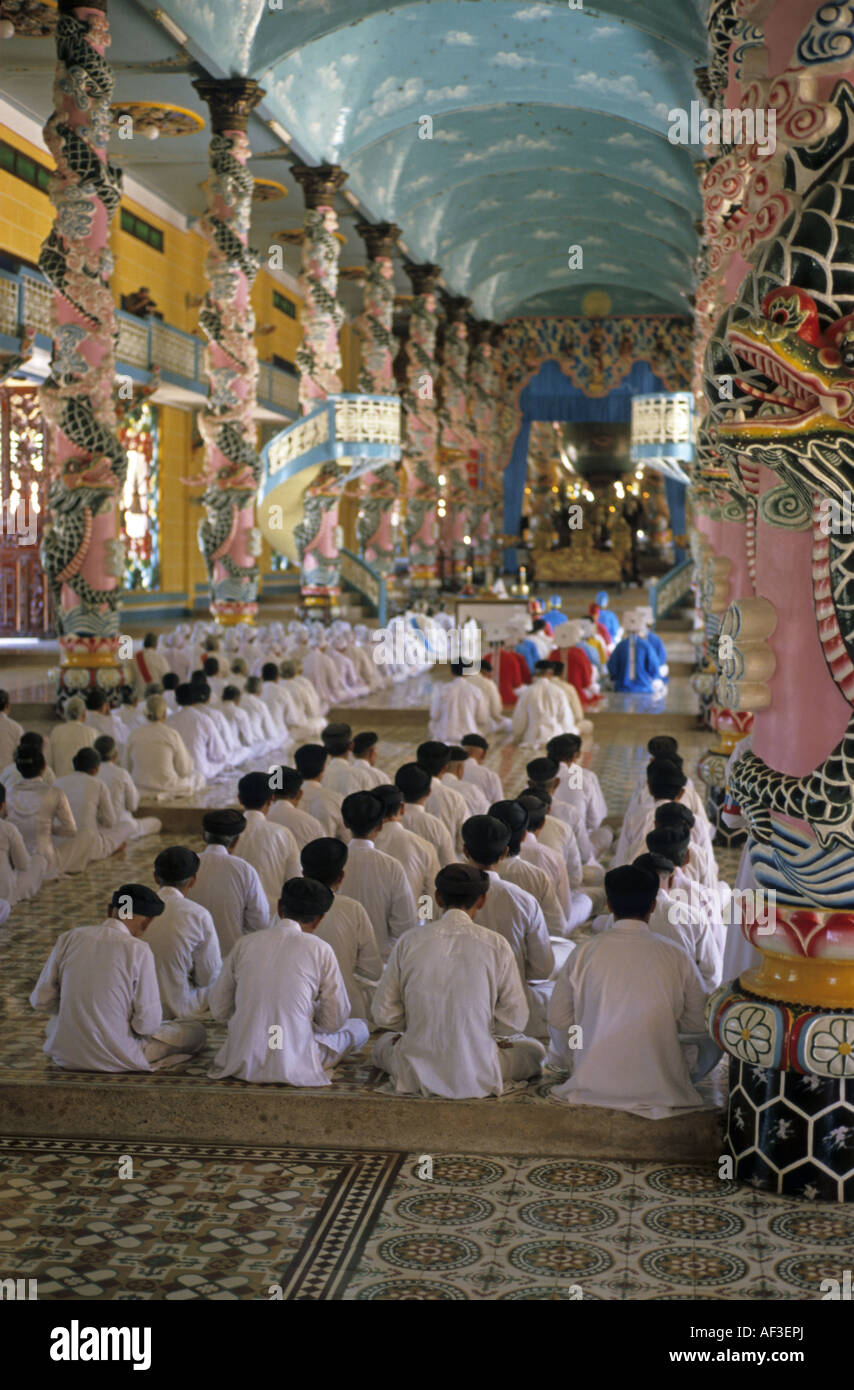 Heiliger Stuhl von der Cao Dai Tempel, Vietnam, Tay Ninh Stockfoto