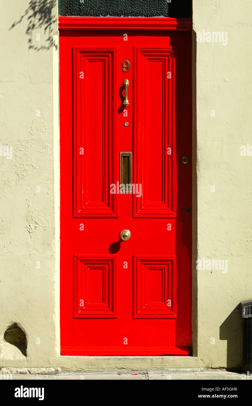 Rote Tür Stockfoto