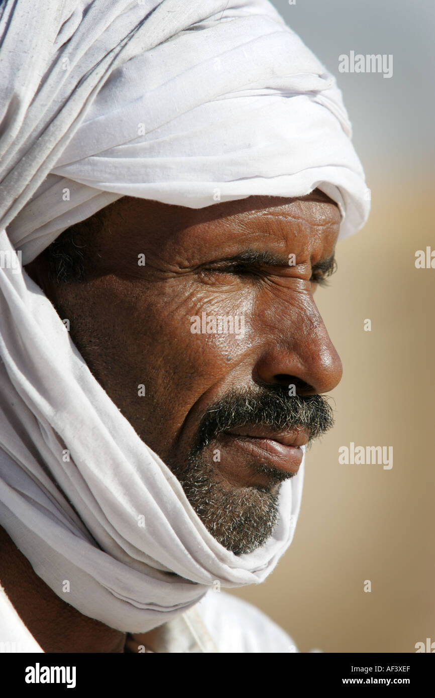 Wegweiser zur Sahara in Mauretanien Stockfoto