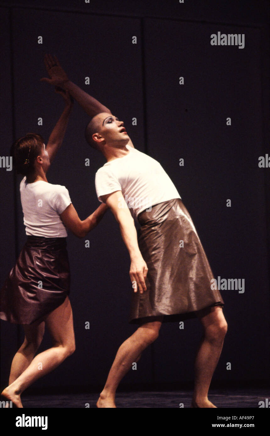 Ballett-Tänzerin Michael Clark in Rehersals für sein Ballett Mmm am Kings Cross Depot London UK Stockfoto