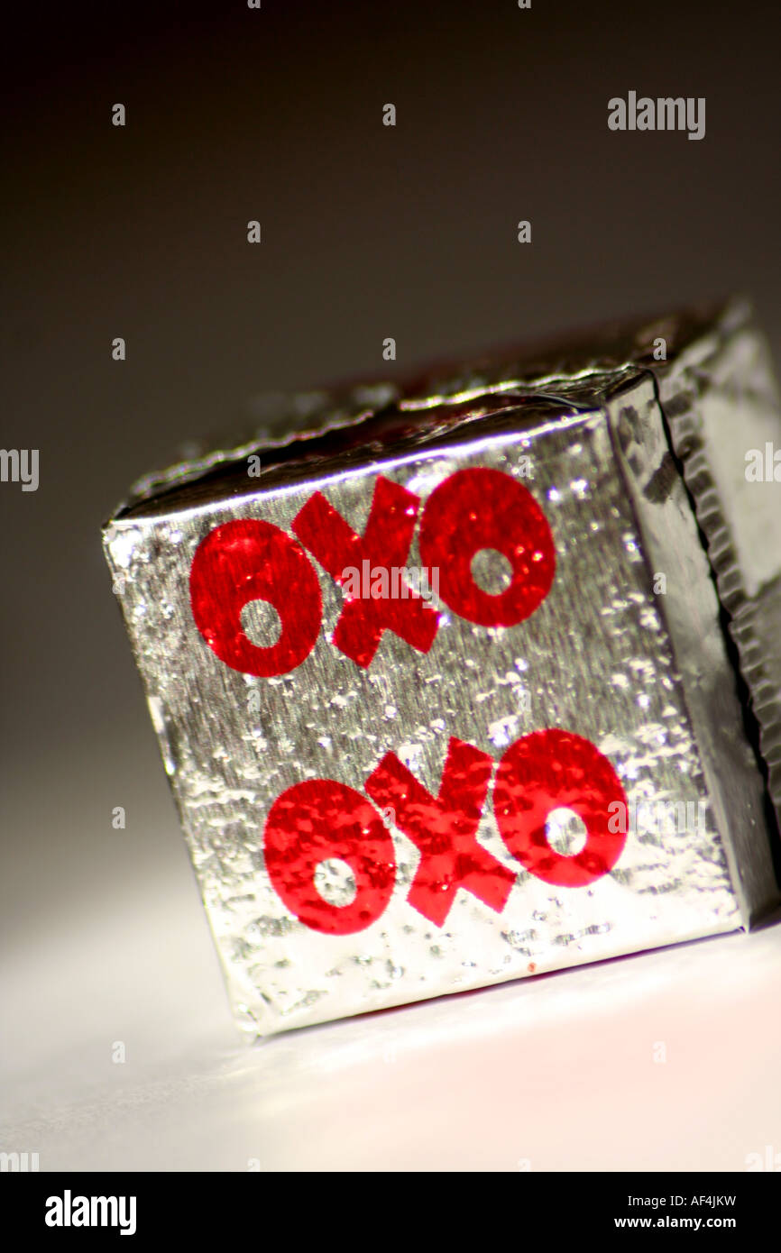 Einem einzigen OXO-Cube Stockfoto